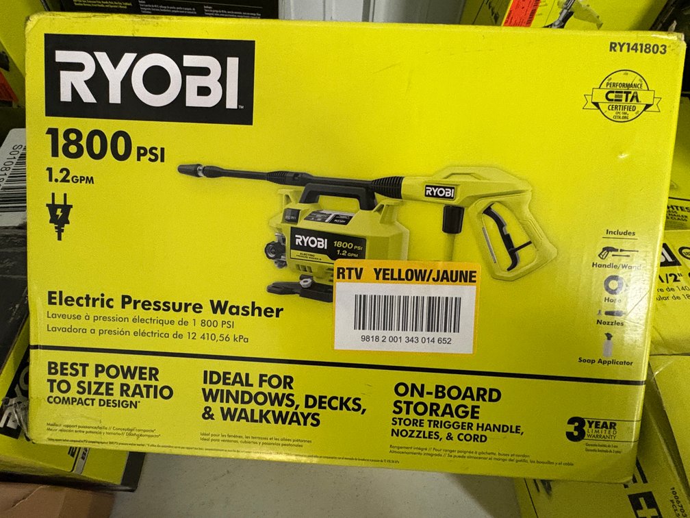 Ryobi Electric Pressure Washer