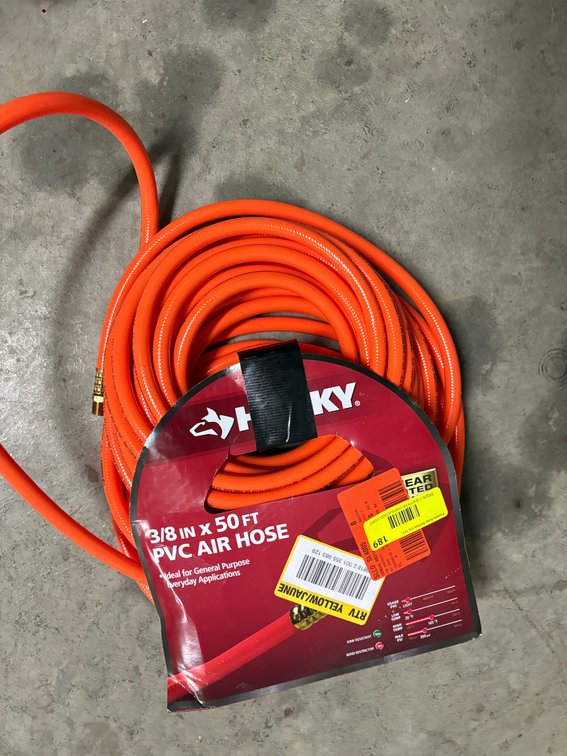 Husky 3/8 in x 50 ft PVC Air Hose