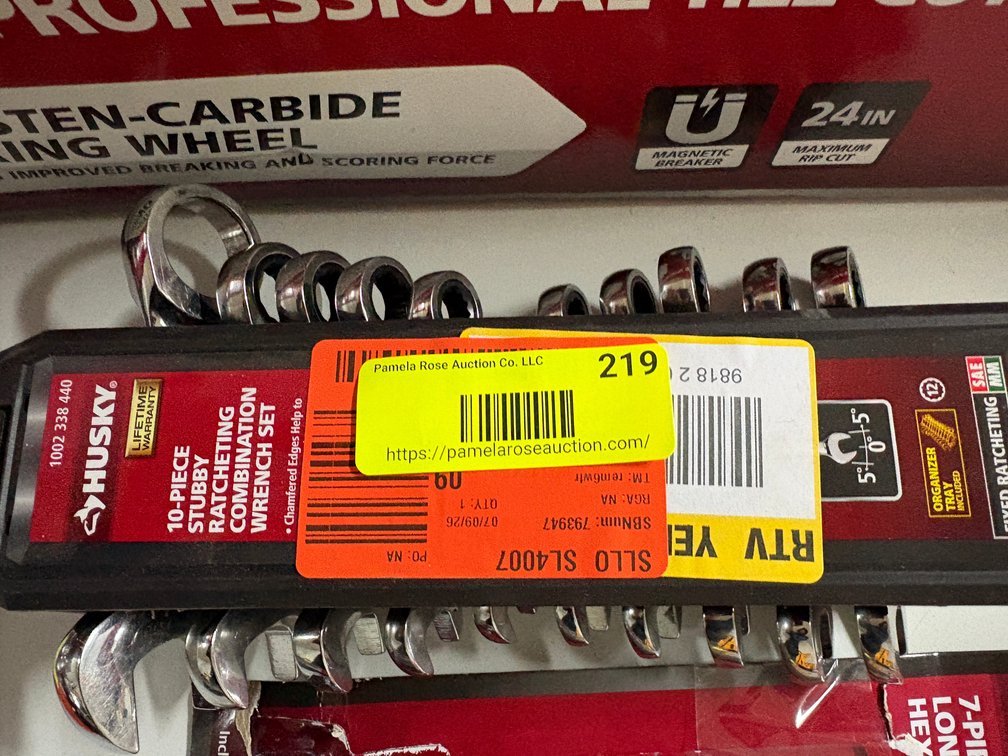 Husky 10-Piece Stubby Wrench Set