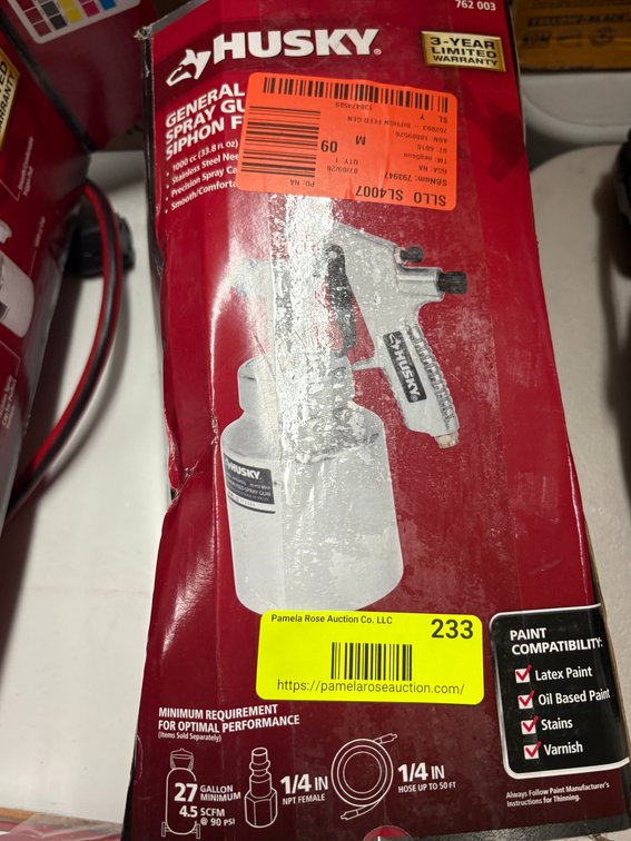 Husky Siphon Feed Spray Gun