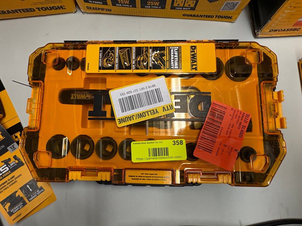 DeWalt 3/8 in Drive Impact Socket Set