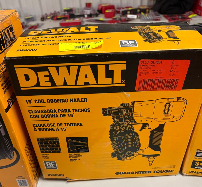 DeWalt 15° Coil Roofing Nailer