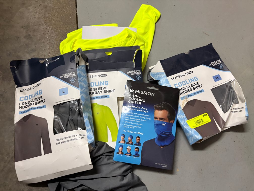 Mission Cooling Long Sleeve Shirts and Gaiter
