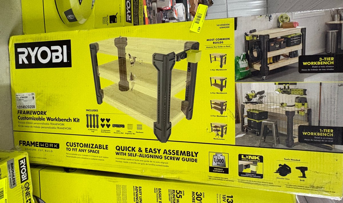 Ryobi FRAMEWORK Workbench Kit