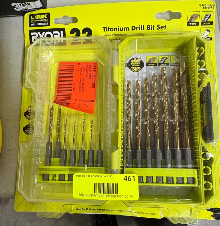 Ryobi 22-Piece Drill Bit Set