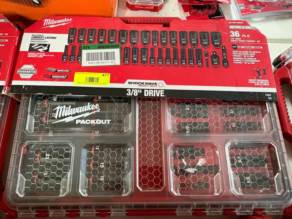 Milwaukee Shockwave 36 Pc Impact Socket Set