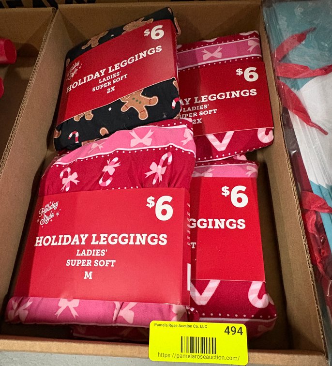 (4) Holiday Style Leggings