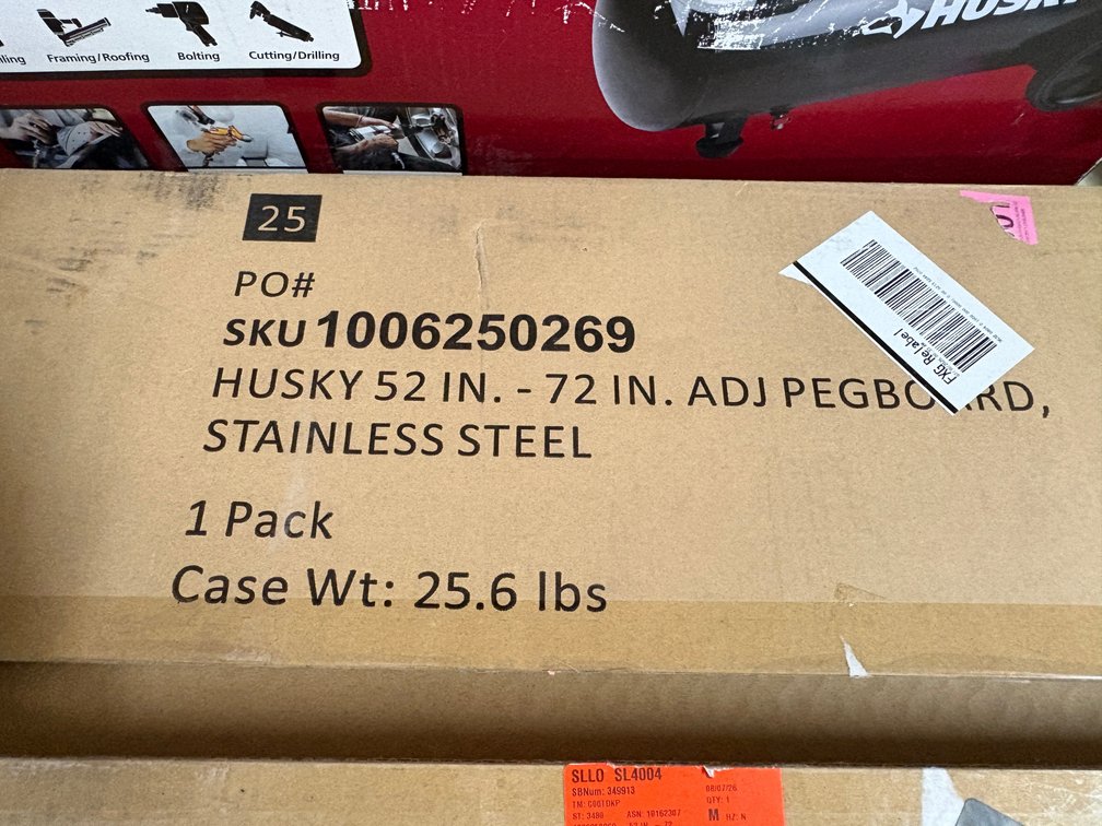 Husky Adjustable Pegboard