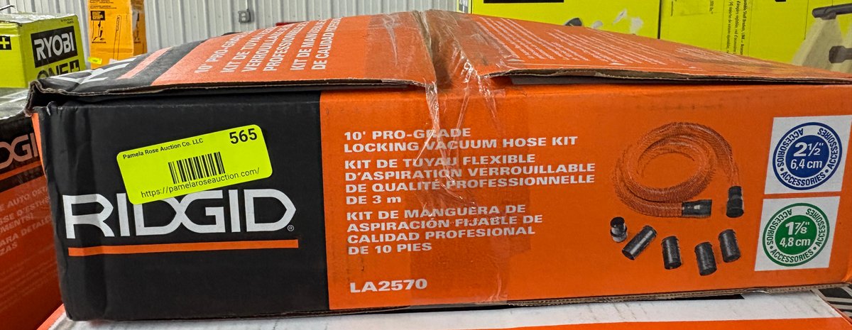 RIDGID 10' Locking Vacuum Hose Kit