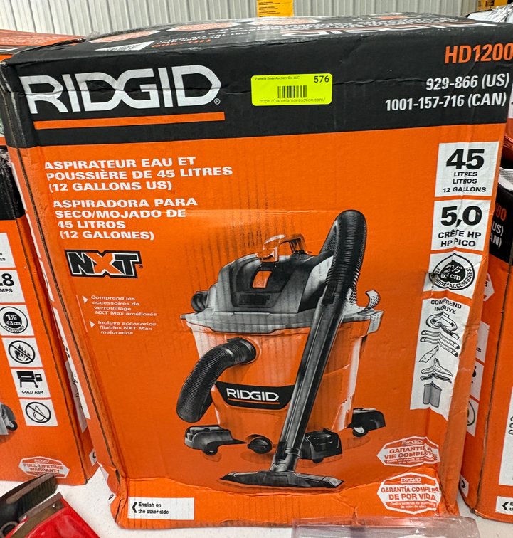 RIDGID 12-Gallon Wet/Dry Vacuum