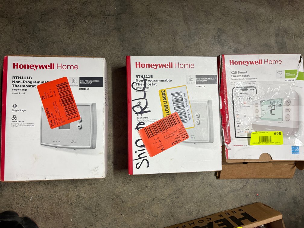 (3) Honeywell Home Thermostats