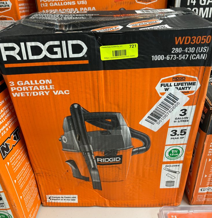 RIDGID 3 Gallon Wet/Dry Vac