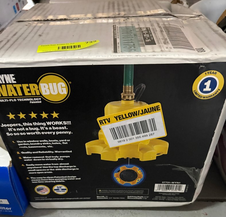 Wayne WaterBug Submersible Pump