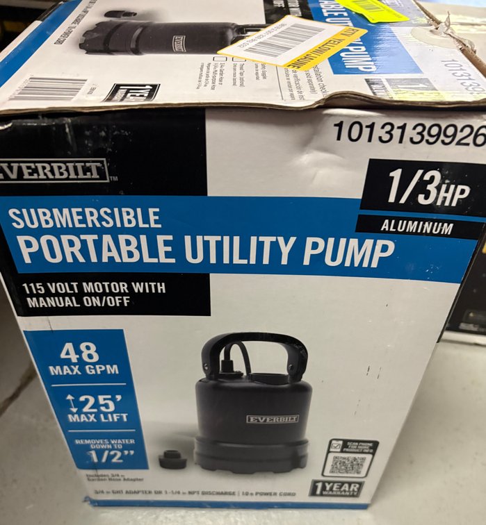 Everbilt Submersible Utility Pump
