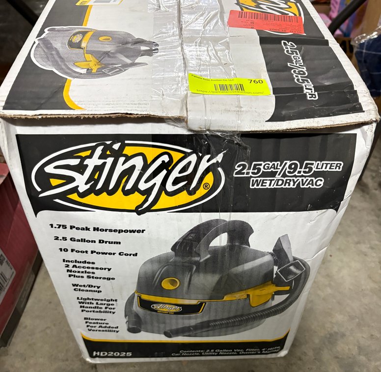 Stinger 2.5 Gallon Wet/Dry Vac