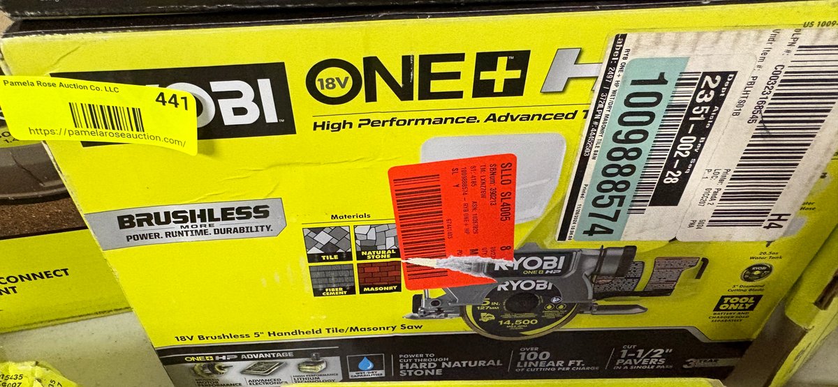 Ryobi 18V 5" Tile/Masonry Saw