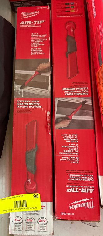(2) Milwaukee AIR-TIP Crevice Tools