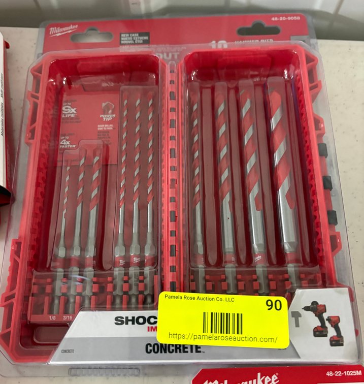 Milwaukee Concrete Drill Bit Set
