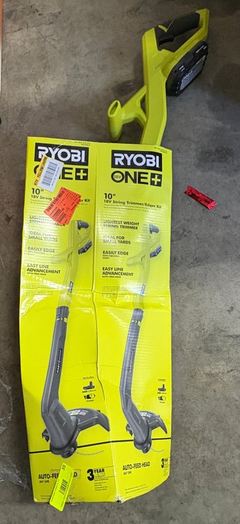 Ryobi 18V String Trimmer/Edger Kit