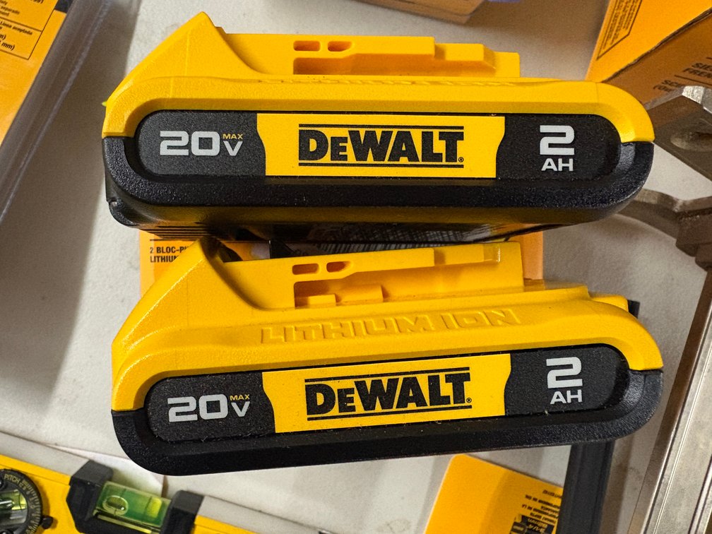 (2) DeWalt 20V MAX Batteries