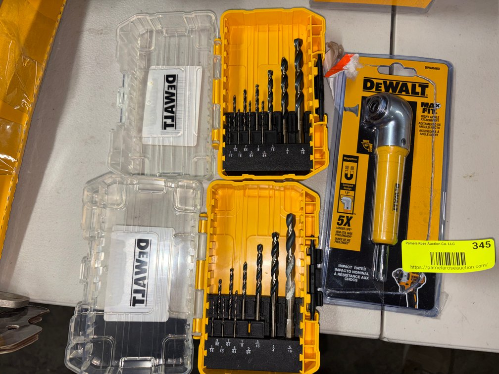 (2) DeWalt ToughCase Organizers and Max Fit Attachment
