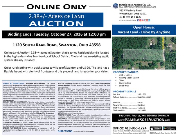 Image for 1120 South Raab Road, Swanton, Ohio 43558