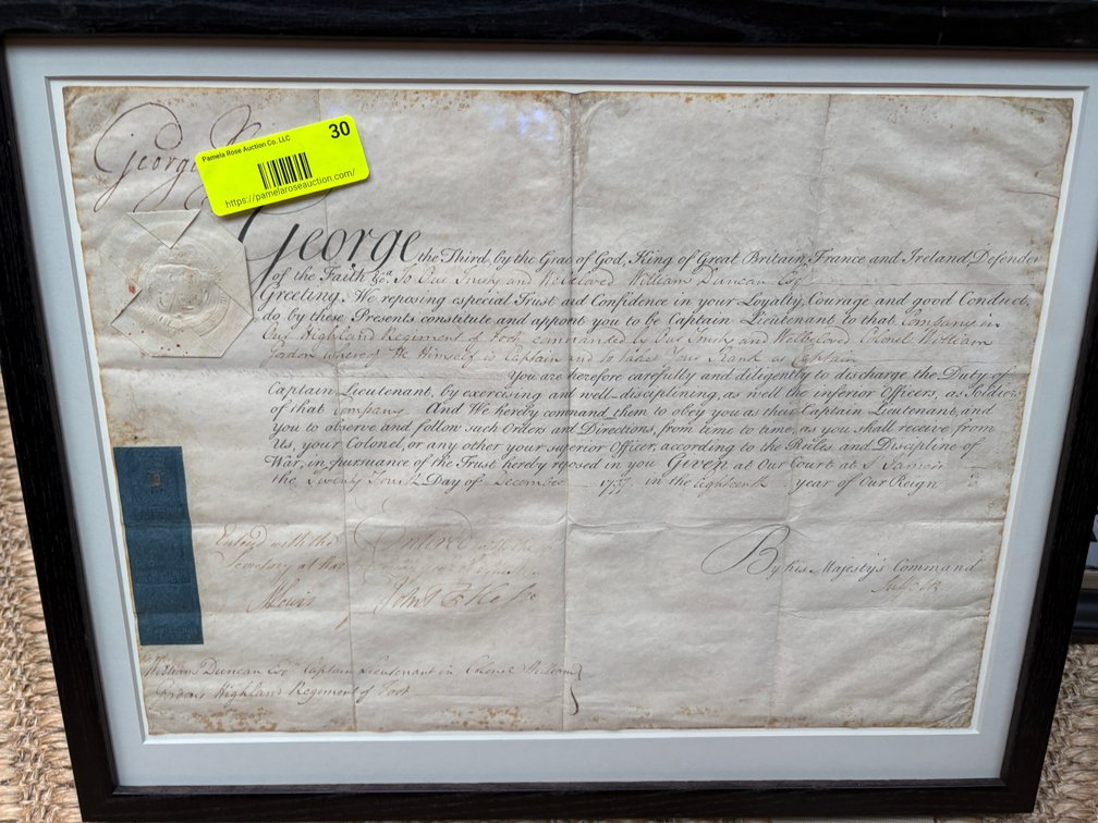 Zone 1-A- King George III Military Commission