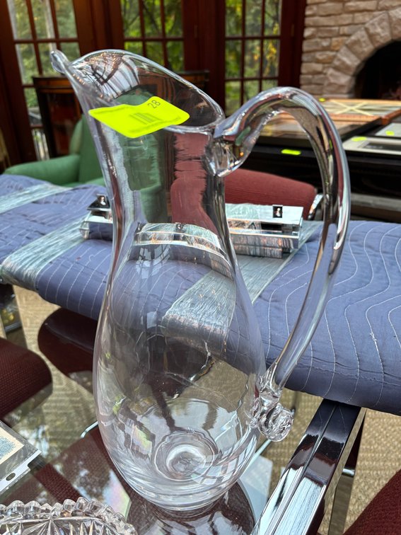 Zone 1-A- Clear Glass Pitcher