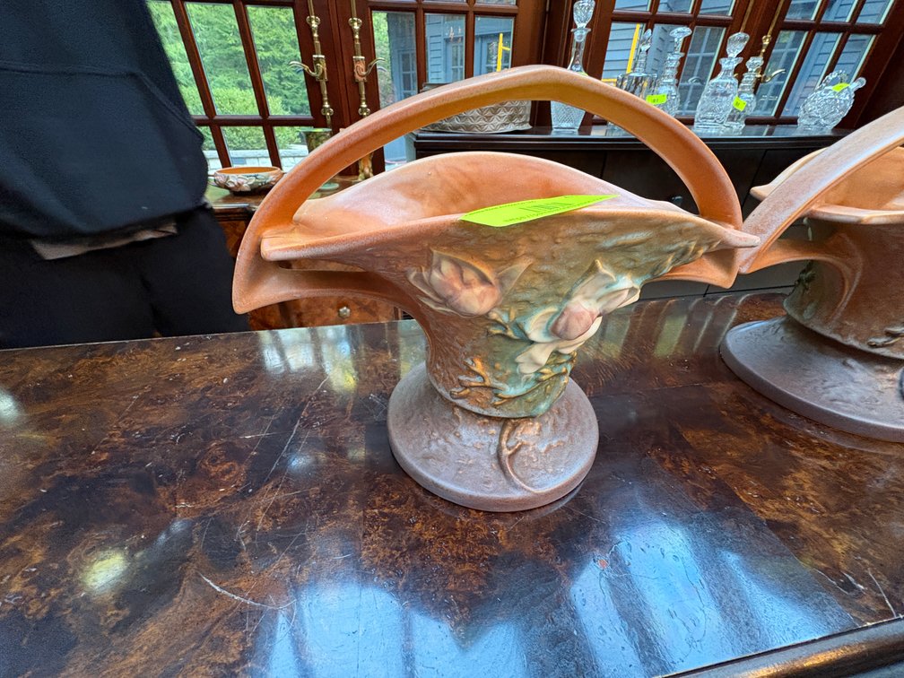 Zone 1-A- Roseville Art Pottery Basket