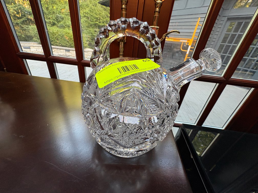 Zone 1-A- Libbey Cut Crystal Whiskey Jug