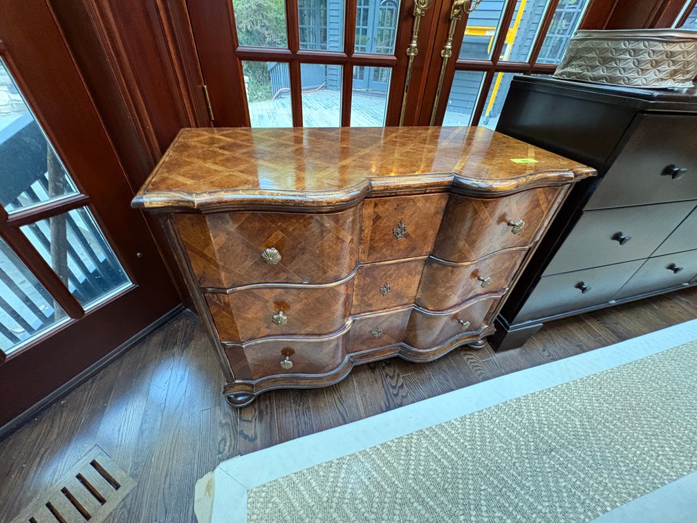 Zone 1-A- Parquetry Serpentine Commode