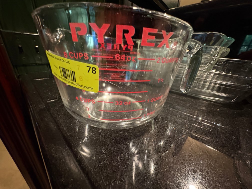 Zone 1-BK- Pyrex 8-Cup Glass Measuring Cup