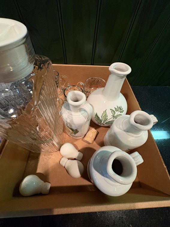 Zone 1-BK- Glassware and Ceramic Bottles