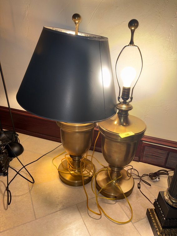 Zone 1-LR- Brass Urn Table Lamps