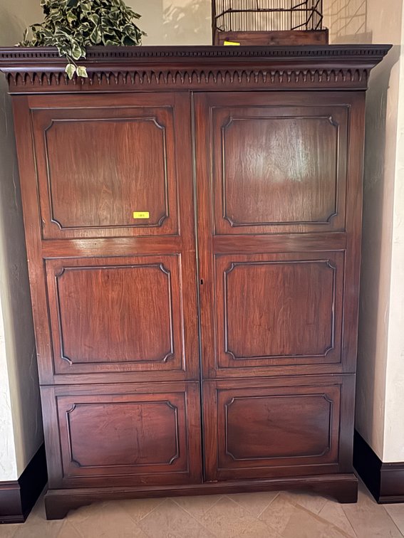 Zone 1-LR- Large Wood Media Armoire