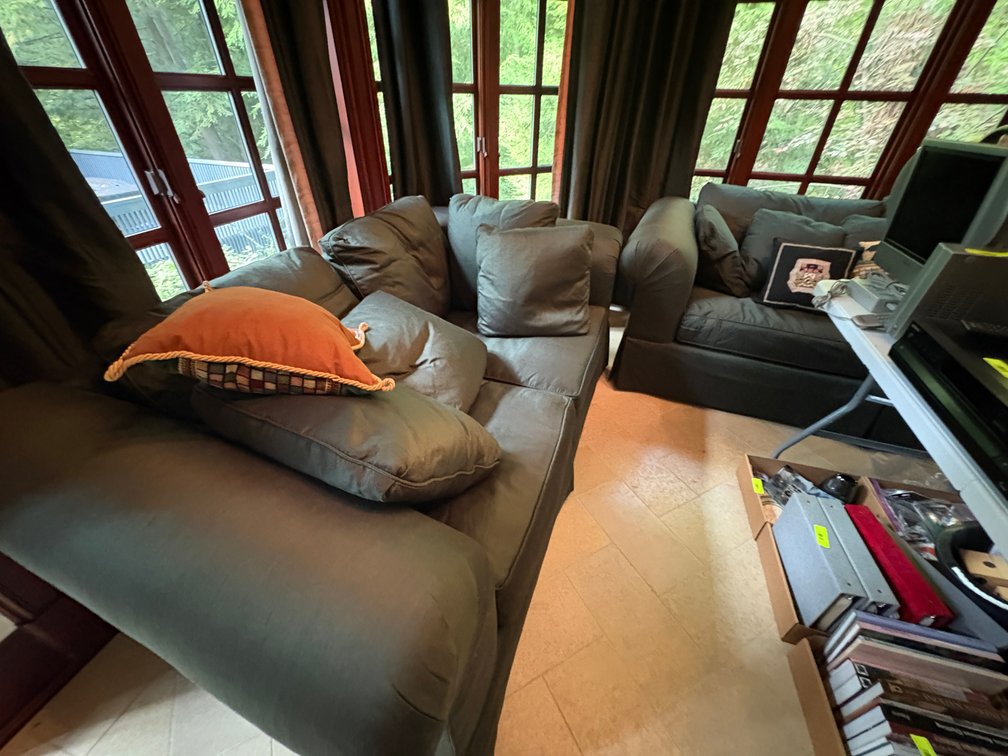 Zone 1-LR- Couch, Loveseat & Pillows