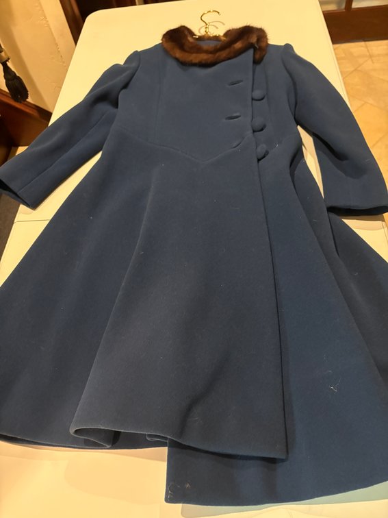 Zone 1-F- Pauline Trigère Fur Collar Coat