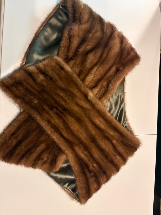 Zone 1-F- Brown Fur Stole