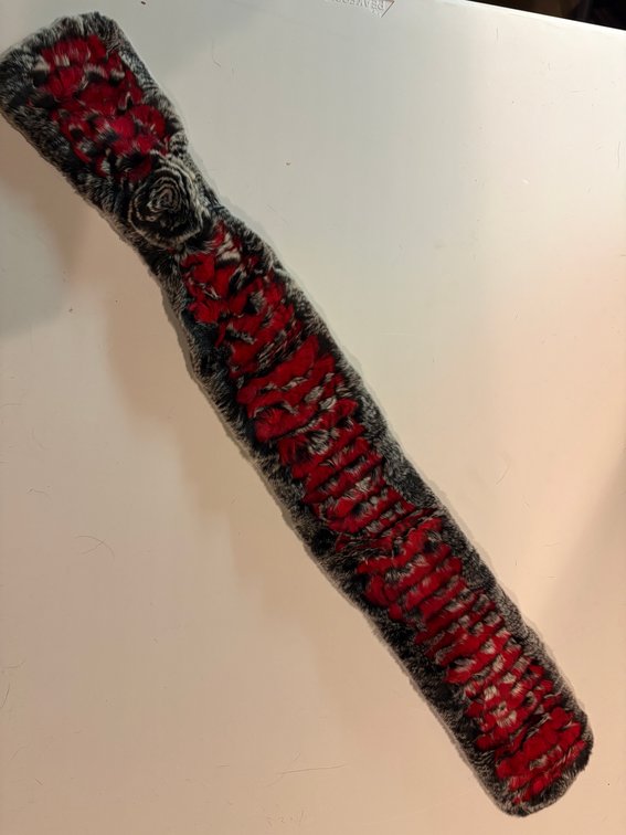 Zone 1-F- Dyed Fur Scarf