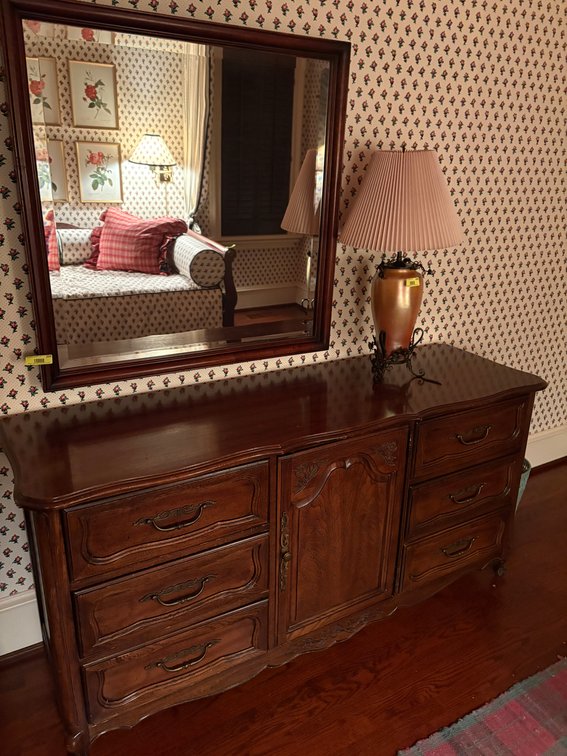 Zone 1-B1- Wood Dresser & Mirror
