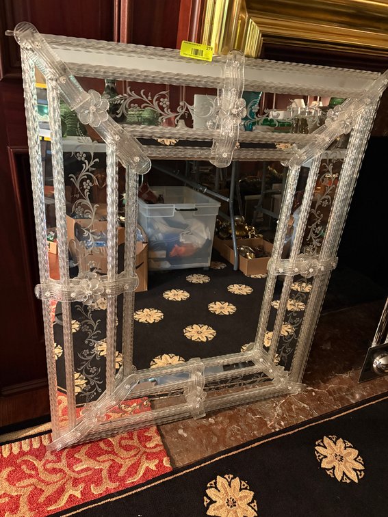 Zone 1-E- Venetian Morano Mirror Glass Mirror