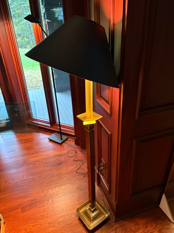 Zone 1-E- Brass Candlestick Floor Lamp