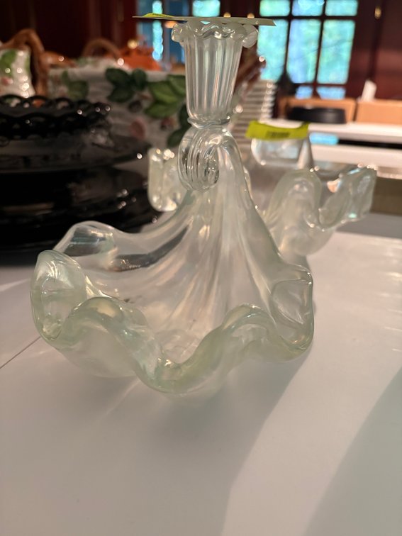 Zone 1-E- Clear Glass Candlestick