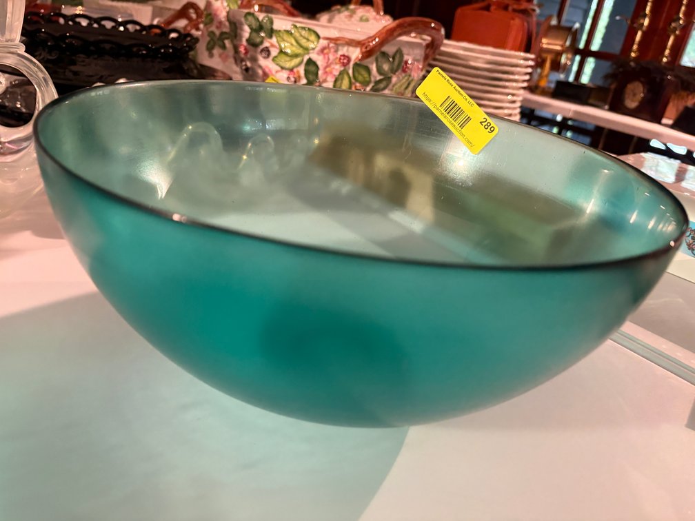Zone 1-E- Teal Glass Bowl