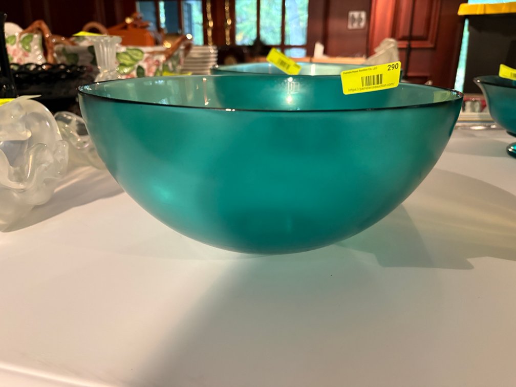 Zone 1-E- Teal Glass Bowl