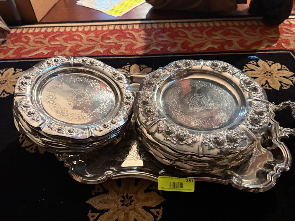 Zone 1-E- Silverplate and Glass Tableware