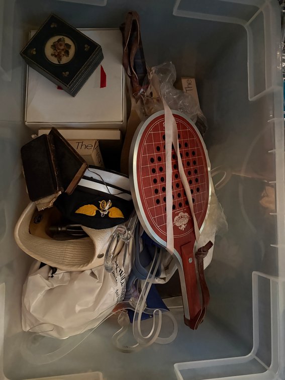 Zone 1-E- Hats, CDs, Wood Boxes, Racket, Wall Hanging Decor