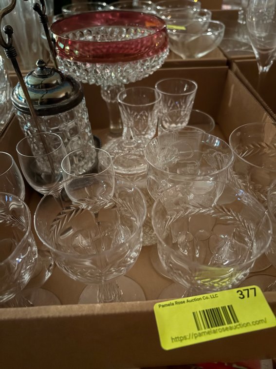Zone 1-E- Mixed Glass Including Waterford