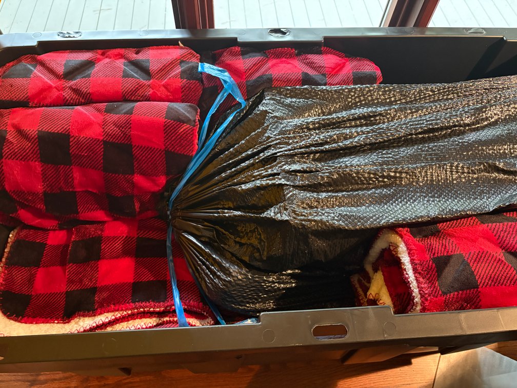 Zone 1-E- Blankets & Storage Tote
