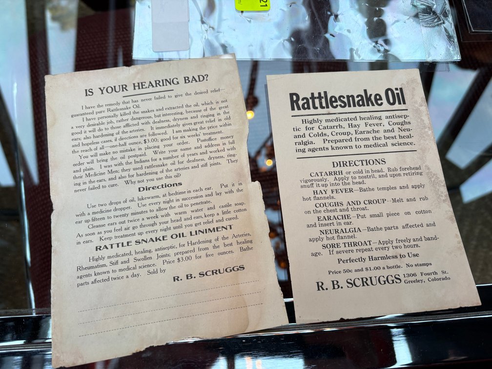 Zone 1-A- R. B. Scruggs Rattlesnake Oil Flyers
